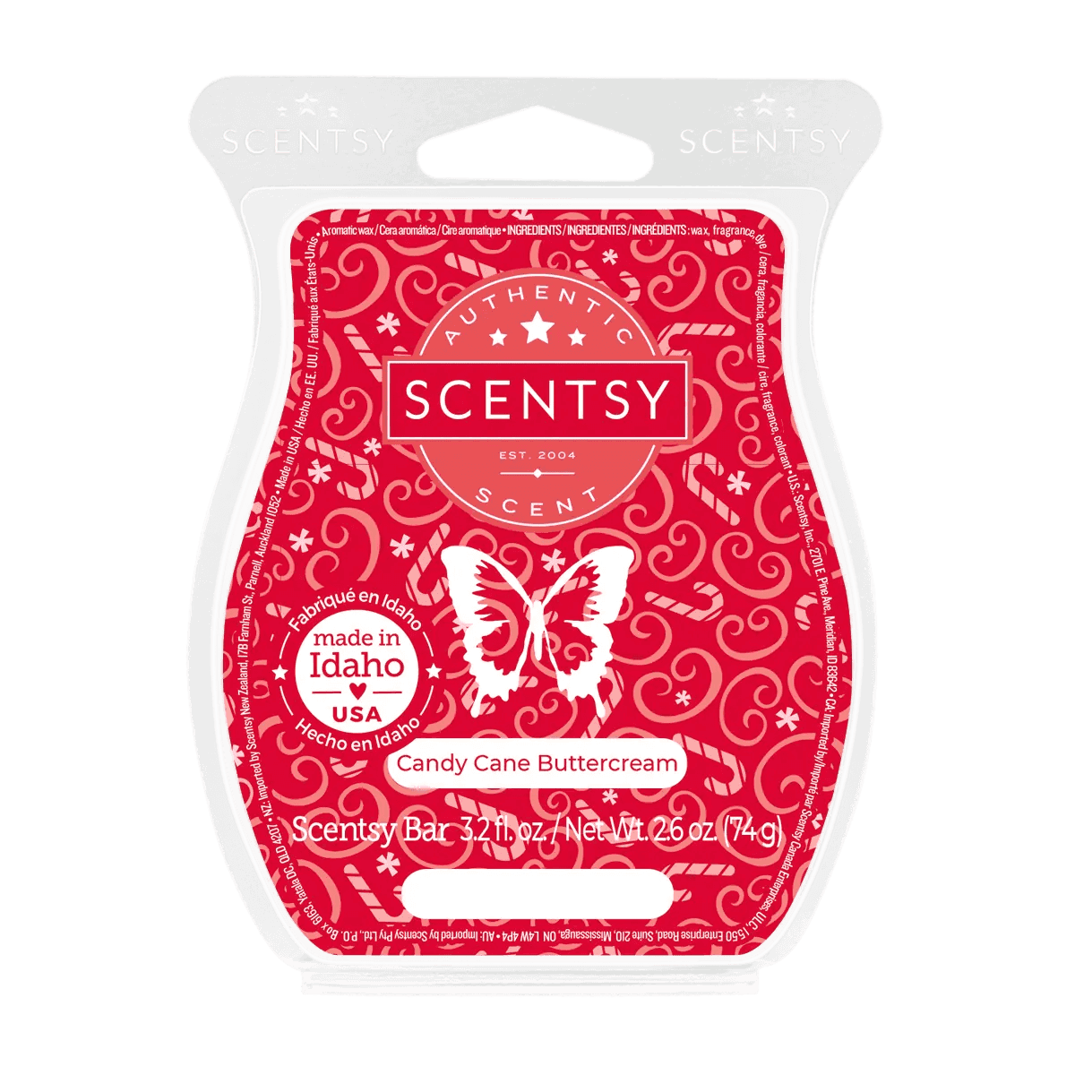 Picture of Scentsy Candy Cane Buttercream Scentsy Bar